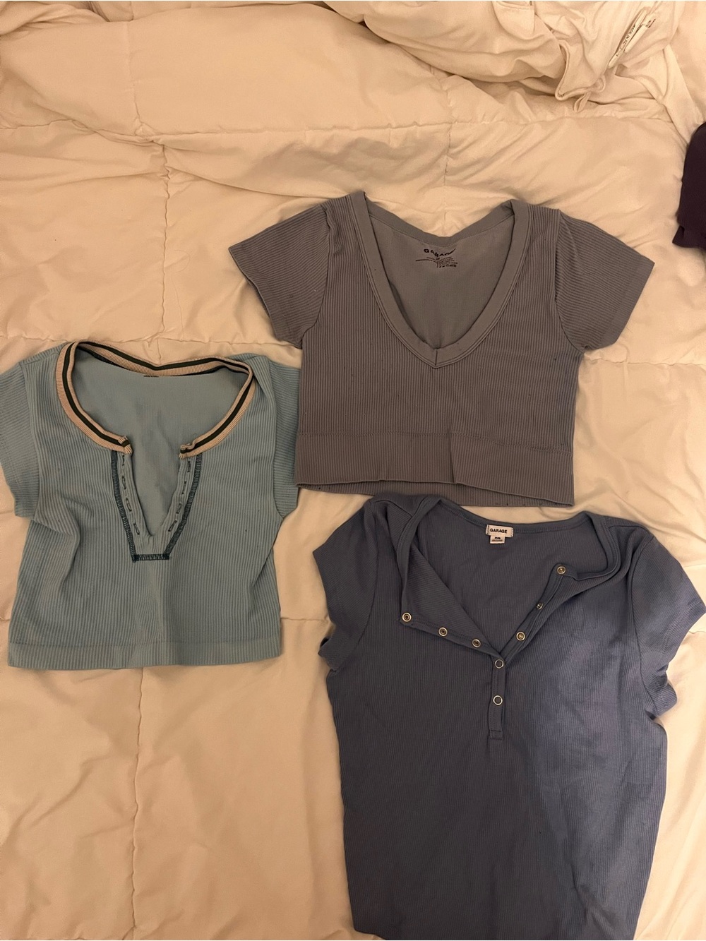 Bundle of 3 Crop Top T Shirts- garage, urban outfitters
